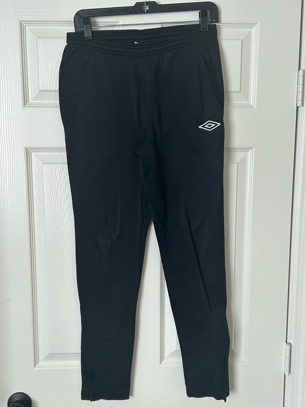 Vintage Umbro Black Track Pants Soccer Jogger 90s Y2K Athletic Men’s Medium